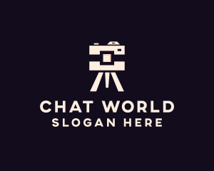 Camera Tripod Photographer logo design