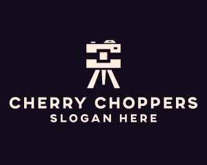 Camera Tripod Photographer logo design