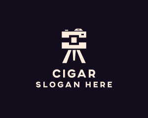 Camera Tripod Photographer logo design