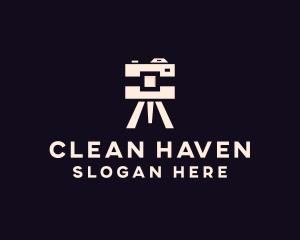 Camera Tripod Photographer logo design