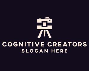 Camera Tripod Photographer logo design