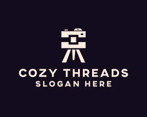 Camera Tripod Photographer logo design