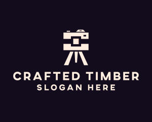 Camera Tripod Photographer logo design