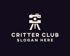 Camera Tripod Photographer logo design