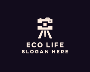 Camera Tripod Photographer logo design