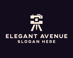 Camera Tripod Photographer logo design