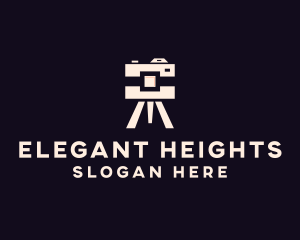 Camera Tripod Photographer logo design