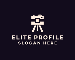 Camera Tripod Photographer logo design