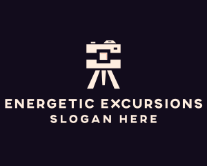 Camera Tripod Photographer logo design