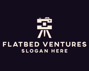 Camera Tripod Photographer logo design