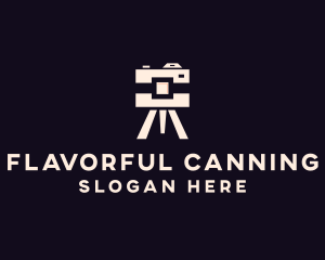 Camera Tripod Photographer logo design