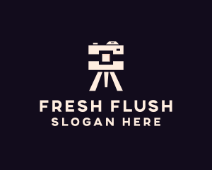 Camera Tripod Photographer logo design