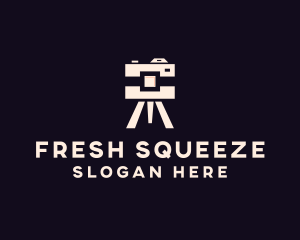 Camera Tripod Photographer logo design