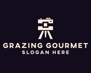 Camera Tripod Photographer logo design