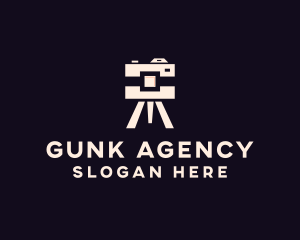 Camera Tripod Photographer logo design