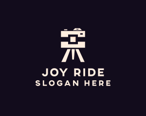 Camera Tripod Photographer logo design