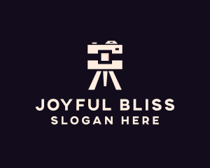 Camera Tripod Photographer logo design