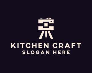 Camera Tripod Photographer logo design