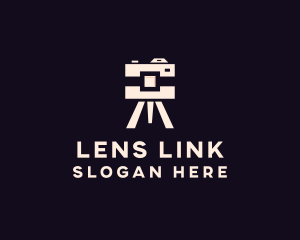 Camera Tripod Photographer logo design