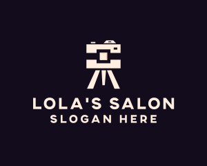 Camera Tripod Photographer logo design