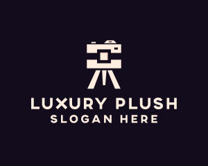 Camera Tripod Photographer logo design