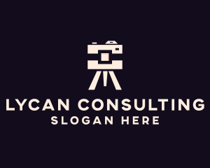 Camera Tripod Photographer logo design