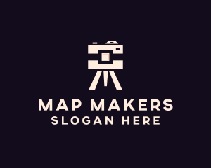 Camera Tripod Photographer logo design