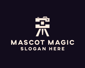 Camera Tripod Photographer logo design