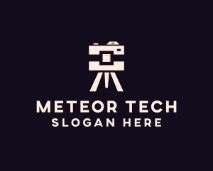 Camera Tripod Photographer logo design