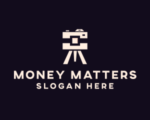 Camera Tripod Photographer logo design