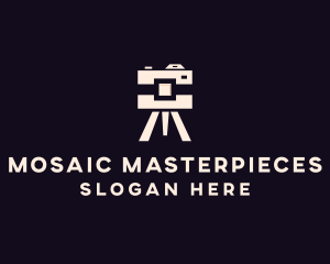 Camera Tripod Photographer logo design