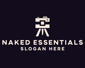 Camera Tripod Photographer logo design