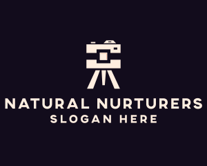 Camera Tripod Photographer logo design