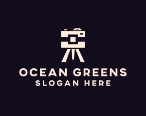 Camera Tripod Photographer logo design