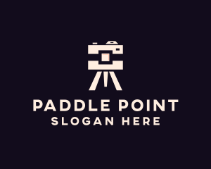 Camera Tripod Photographer logo design