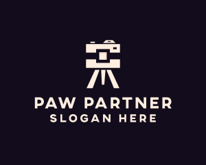 Camera Tripod Photographer logo design