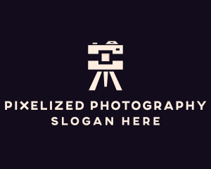 Camera Tripod Photographer logo design