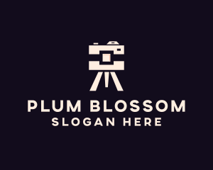 Camera Tripod Photographer logo design