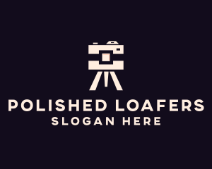 Camera Tripod Photographer logo design