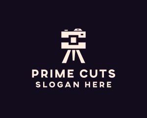 Camera Tripod Photographer logo design