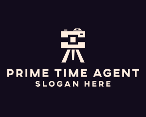 Camera Tripod Photographer logo design