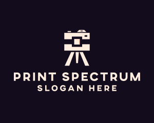 Camera Tripod Photographer logo design