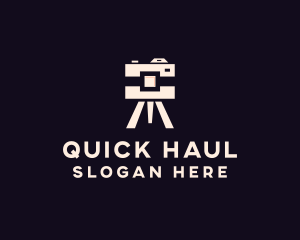 Camera Tripod Photographer logo design