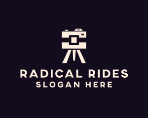 Camera Tripod Photographer logo design