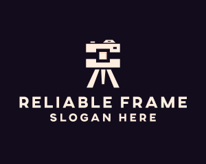 Camera Tripod Photographer logo design