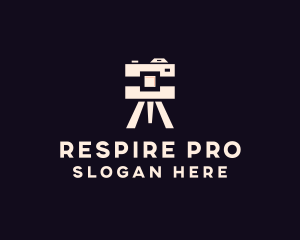 Camera Tripod Photographer logo design