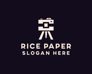 Camera Tripod Photographer logo design