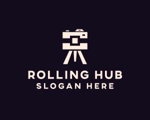 Camera Tripod Photographer logo design