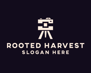 Camera Tripod Photographer logo design