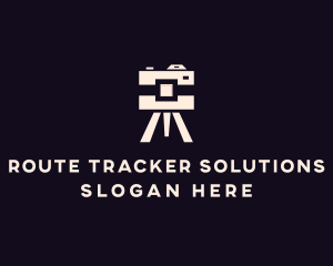 Camera Tripod Photographer logo design